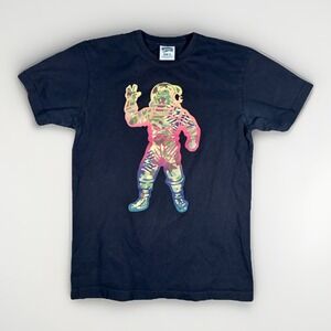 Billionaire Boys Club T-Shirt Men's Size Small Black Astronaut Front & Back